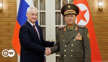 Ukraine updates: Russian defense minister visits North Korea