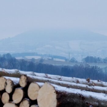 Der Fichtelberg im Erzgebirge ist von Nebel umhüllt. In Sachsen gab es verbreitet glatte Straßen. (Archivbild) Foto: Sebastian W