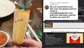 Olive Garden eater finds serial number on her breadsticks - and gets paid for the snafu