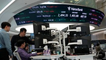 Stock market today: Asian stocks slide after South Korea's political drama, but Kospi falls only 2%