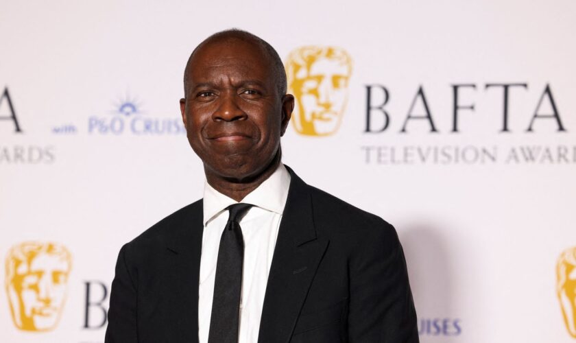 Presenter Clive Myrie poses in the Winner's Room at the 2024 BAFTA Television Awards in London, Britain, May 12, 2024. REUTERS/Hollie Adams