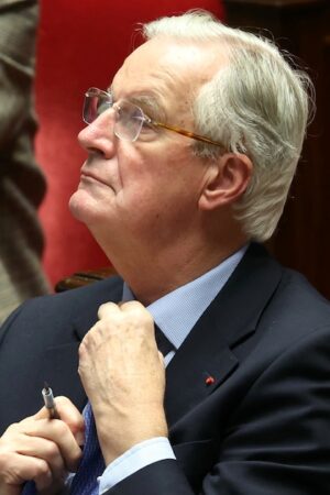 Michel Barnier à l'Assemblée nationale, à Paris, le 4 décembre 2024