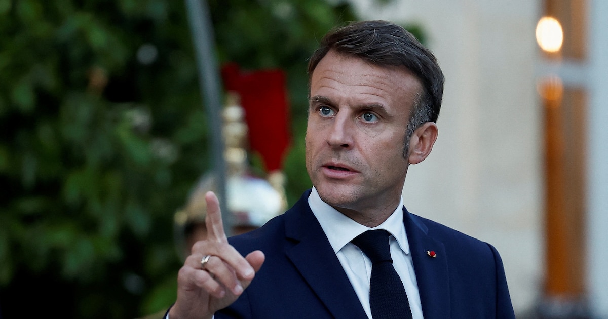 Emmanuel Macron à l'Élysée dans le cadre du 19e Sommet de la Francophonie à Paris le 4 octobre 2024