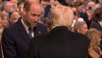 Prince William met Donald Trump in the cathedral