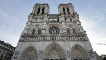 La façade de Notre-Dame de Paris le 29 novembre 2024