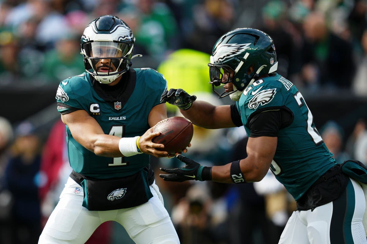 Philadelphia Eagles lock in play-off spot after win over Carolina Panthers