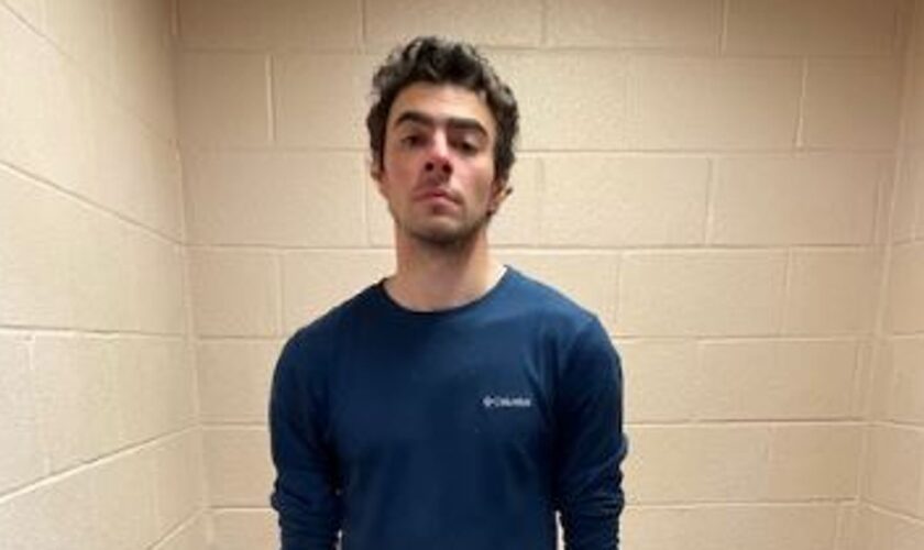 Luigi Nicholas Mangione in custody. Pic: Altoona Police Department