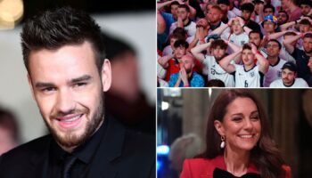 Liam Payne, Euros 2024 final and the Princess of Wales. Pics: Reuters/Aaron Chown/PA