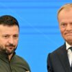 Le président ukrainien Volodymyr Zelensky (g) et le Premier ministre polonais Donald Tusk, le 8 juillet 2024 à Varsovie