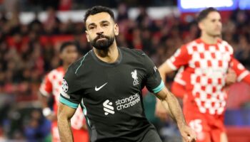 Mohamed Salah’s landmark goal pulls Liverpool clear in Champions League