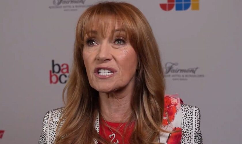 Jane Seymour spoke about the wildfires on the red carpet after receiving the BABC LA Icon Honour. Pic: PA