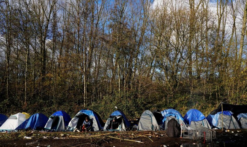 A makeshift camp in Loon-Plage near Dunkirk, France in 2021. File pic: Reuters