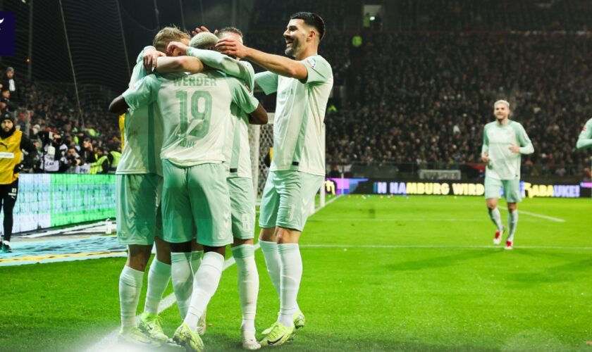 Fußball-Bundesliga: Werder gewinnt 2:0 auf St. Pauli