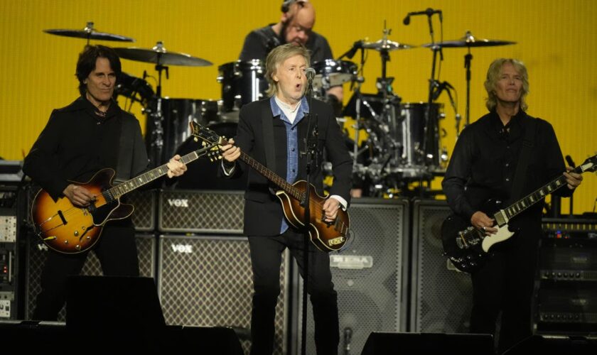 Paul McCartney leaves Manchester spellbound as he rolls out the hits on first night of UK tour