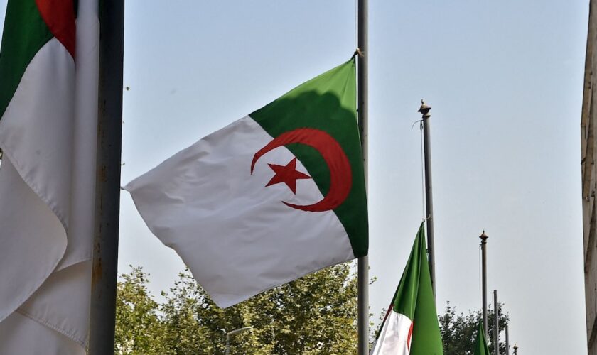 Les drapeaux de l'Algérie, à Alger, la capitale de l'Algérie (image d'illustration)