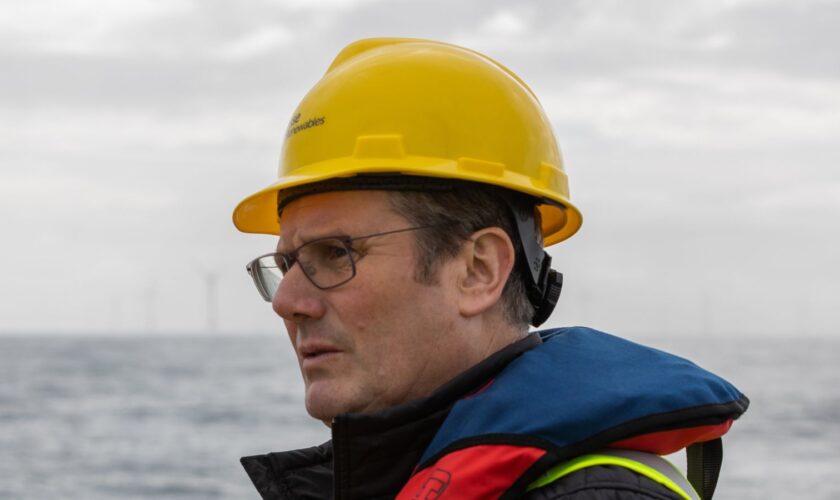 EMBARGOED TO 0001 THURSDAY JULY 25 File photo dated 24/03/23 of Labour leader Sir Keir Starmer during a visit to the Beatrice wind farm off the Caithness coast. Britain's newly created state-owned energy company, Great British Energy, is to partner with the monarchy's property firm to help speed up the building of offshore wind farms. Issue date: Thursday July 25, 2024.