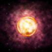 A star 'hiccupping' before it dies observed for the first time