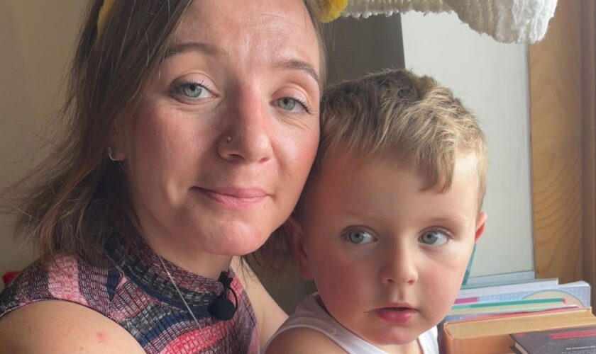 Nicole Hamilton and her son Logan have spent more than two years in temporary accommodation in London. Submitted by Adele Robinson.