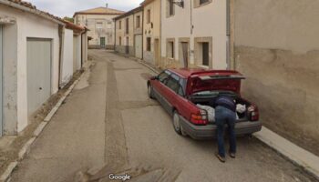 This image helped police solve a murder case in a tiny village in Spain. Pic: Google Maps Street View