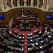 Les sénateurs examinent le projet de loi de financement de la sécurité sociale 2025, au Sénat à Paris le 26 novembre 2024