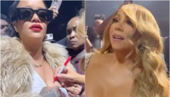 ‘This is iconic’: Rihanna has mischievous request for Mariah Carey mid-concert