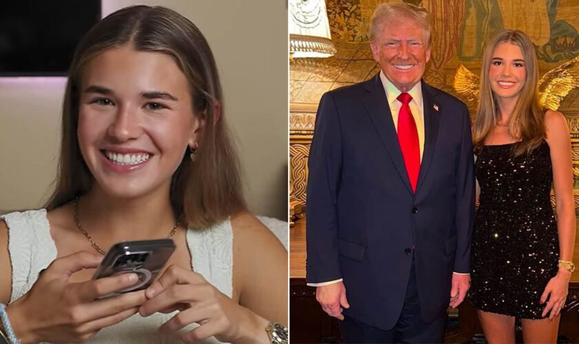 Donald Trump's granddaughter Kai Trump, 17, shares celebrity crush: 'I'm blushing'