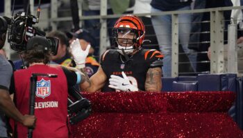 Bengals' Chase Brown upset with fine for jumping into Salvation Army kettle: 'It's bait'