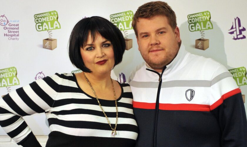 Ruth Jones and James Corden as Gavin & Stacey's Nessa and Smithy in 2010. Pic: PA