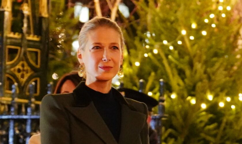 Lady Gabriella of Windsor arrives for the Together At Christmas carol service. Pic: PA