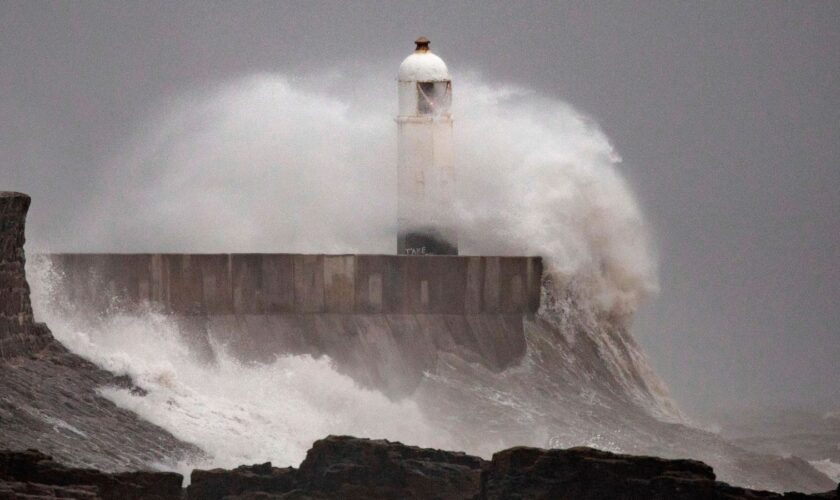 Storm Bert: Strong Waves Hitting Porthcawl Caption ** STORY AVAILABLE, CONTACT SUPPLIER** Where: Porthcawl, Wales, United Kingdom When: 23 Nov 2024 Credit: Joann Randles/Cover Images  (Cover Images via AP Images)