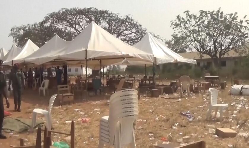 Several children killed in stampede at a holiday fair event in Nigeria in Basorun, Oyo State on 18/12/2024. Pic: ARISE NEWS