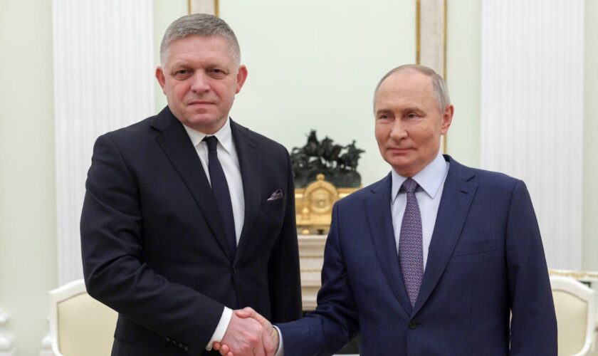 Ukraine-Russia war latest: Putin hosts Slovak PM in rare visit and vows ‘destruction’ after Kazan drone attack