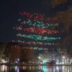 Drones were seen falling from the sky at the show in Orlando, Florida. Pic: MosquitoCoFL/NBC