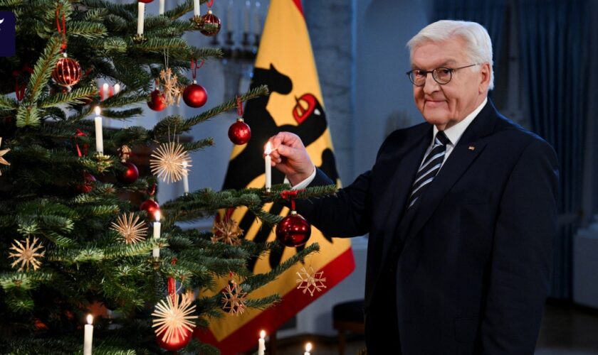 Weihnachtsansprache des Bundespräsidenten: „Dunkler Schatten“ über dem Fest