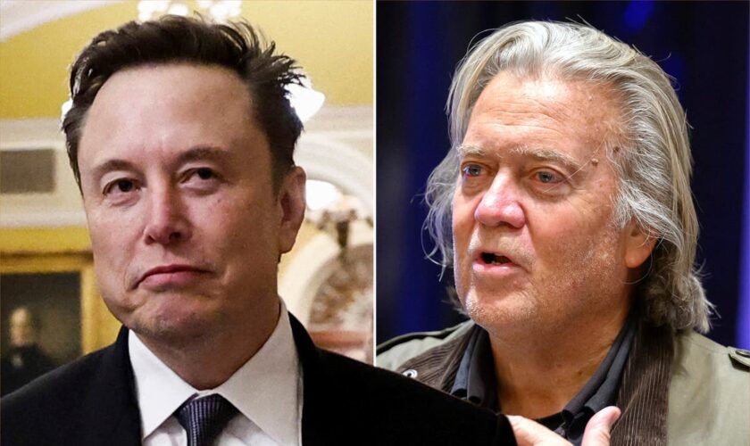 Steve Bannon mocks ‘toddler’ Elon Musk after he tells X user to ‘f*** yourself’ over visa bust-up