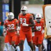 Miami teammates fight on sideline during Pop-Tarts Bowl