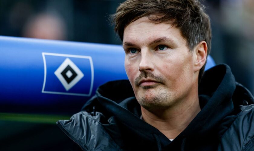 Befördert vom HSV-Interims zum Cheftrainer: Merlin Polzin Foto: Axel Heimken/dpa