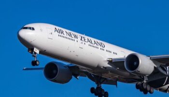 Air New Zealand flight forced to turn back after being struck by lightning