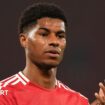 Manchester United forward Marcus Rashford claps fans