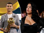 Are Cristiano Ronaldo and Georgina Rodriguez secretly MARRIED? Football superstar calls long-term girlfriend his 'wife' as she puts on a busty display with him at the Globe Soccer Awards