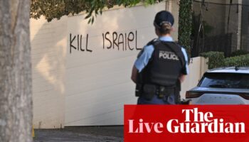 Australia news live: Albanese calls Sydney anti-Israel vandalism a ‘hate crime’ and seeks briefing from federal police