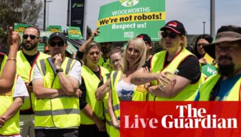 Australia news live: Woolworths workers continue strike as shelves go bare; worst state for business named