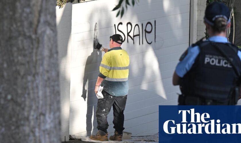 Car set on fire and buildings vandalised with anti-Israel graffiti at Woollahra in Sydney