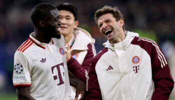 Champions League: Thomas Müller vom FC Bayern München witzelt im Interview bei Amazon Prime