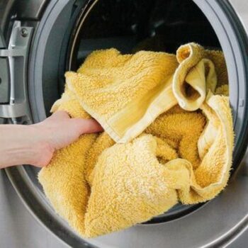 Cleaning fans transform grey and 'dingy' towels to bright white with 65p hero