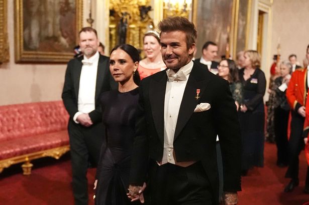 David and Victoria Beckham make surprise appearance at King's State Banquet for Qatar Emir