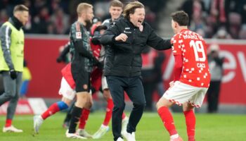 Der Mainzer Trainer Bo Henriksen sprach nach dem Sieg gegen den FC Bayern von einem verdienten Erfolg. Foto: Thomas Frey/dpa