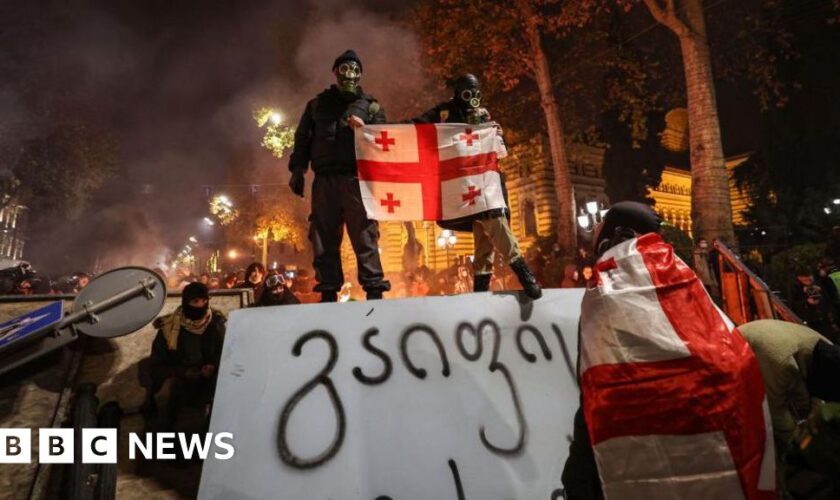 Georgia's PM hits back as protests and resignations intensify