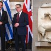 Greek PM greeted in No10 for first time since Rishi Sunak's Elgin Marbles 'hissy fit'