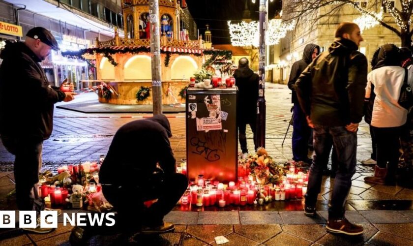 Grief and anger in Magdeburg after Christmas market attack